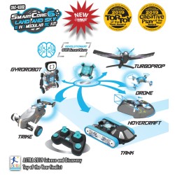 6 in 1 RC Kit: Drone, Hovercraft, Airplane, Tank, Trike and Gyrobot All in 1 Set