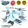 6 in 1 RC Kit: Drone, Hovercraft, Airplane, Tank, Trike and Gyrobot All in 1 Set