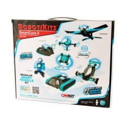 6 in 1 RC Kit: Drone, Hovercraft, Airplane, Tank, Trike and Gyrobot All in 1 Set