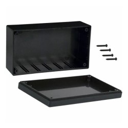 Black ABS Project Box: 5.3" x 2.9" x 1.9"