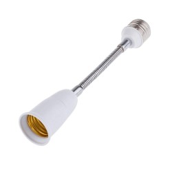 Light Socket Extender Lamp Bulb Adapter Flexible Extension (19CM) 