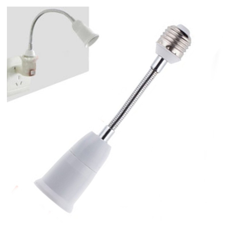 Light Socket Extender Lamp Bulb Adapter Flexible Extension (19CM) 