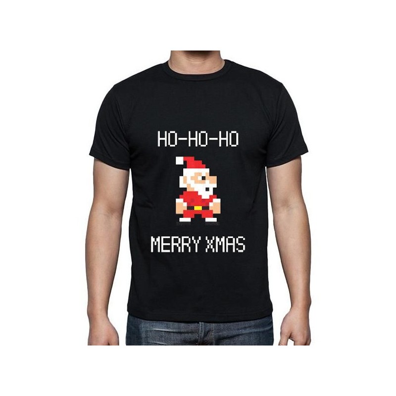 8 Bit Santa Holiday T-Shirt