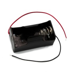 Single D Battery Holder with Wires