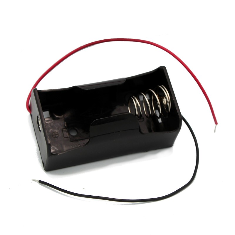 Single D Battery Holder with Wires
