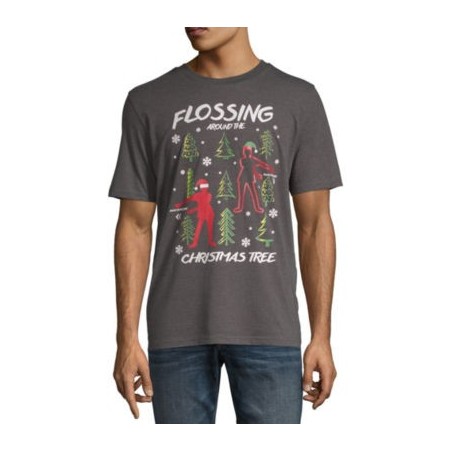 Flossin' Around the Christmas Tree Holiday T-Shirt