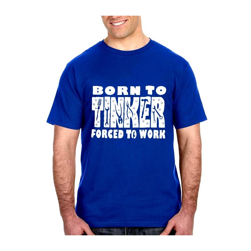 Blue Born to Tinker T-Shirt