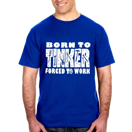 Blue Born to Tinker T-Shirt