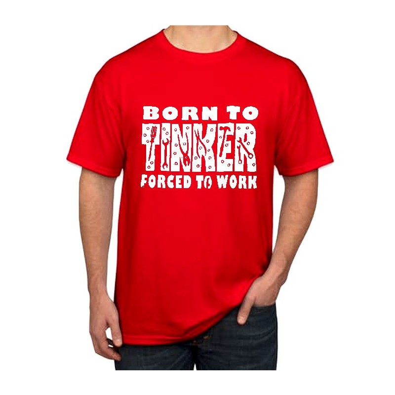 Red Born to Tinker T-Shirt