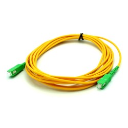 Fiber Optic 5m SC APC to SC APC 9/125 Fiber Patch Cable, Patch Cord Simplex 3.0mm SC APC TO SC APC PVC SM Bend Insensitive
