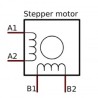 NEMA 17 Stepper Motor with Detachable Wires: 12V