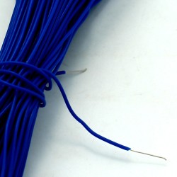 30 AWG Solid Core Wire: Blue & White 65.6ft