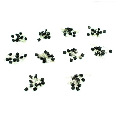 Transistor Set: 2N2222, 2N3904, 2N3906, 2N2907, BC337, BC327, S8050, S8550, A1015, C1815