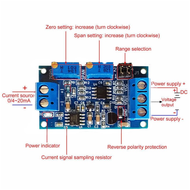 Current to Voltage Converter Module