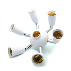7 to 1 Light Bulb Socket Splitter Spotlight