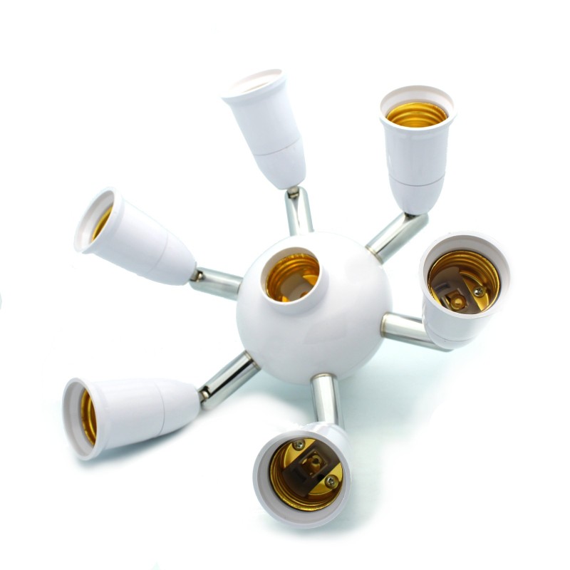 7 to 1 Light Bulb Socket Splitter Spotlight