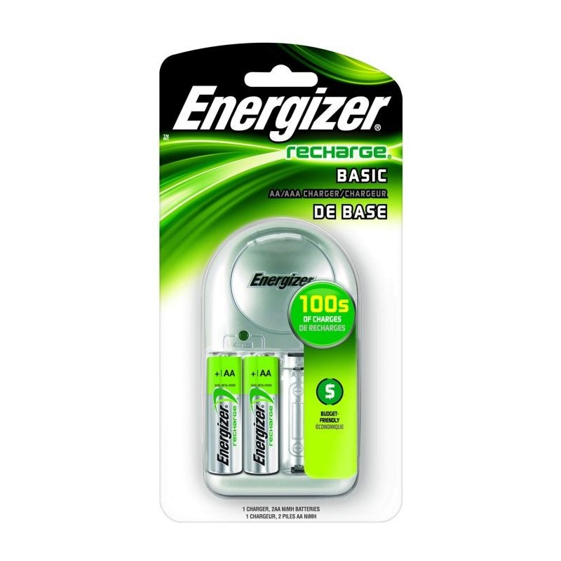 Energizer Basic Rechargeable Batteries + Charger AA