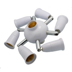 7 to 1 Light Bulb Socket Splitter Spotlight