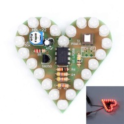 Flashing Hearts Soldering Kit