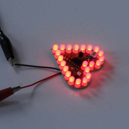 Flashing Hearts Soldering Kit