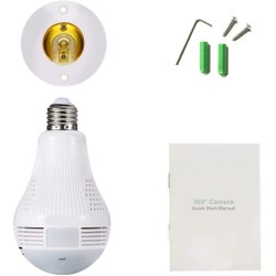 Nanny Cam Light Bulb Hidden Camera with App
