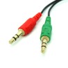 Microphone and Headphone Splitter - Female to Male