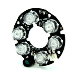 Infrared LED Ring Attachment for Raspberry Pi NoIR Camera