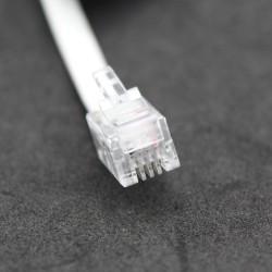 RJ11 Coiled Telephone Cord 12ft