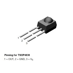 IR Receiver Module 38 kHz Sensor: TSOP4838