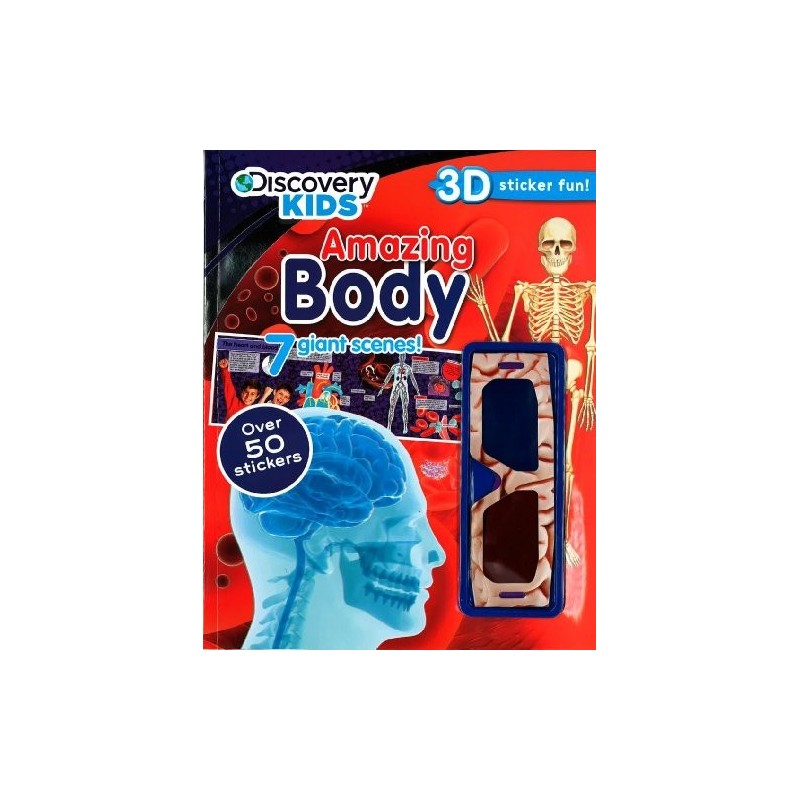 Discovery Kids Amazing Body 3D Sticker Fun Activity Book