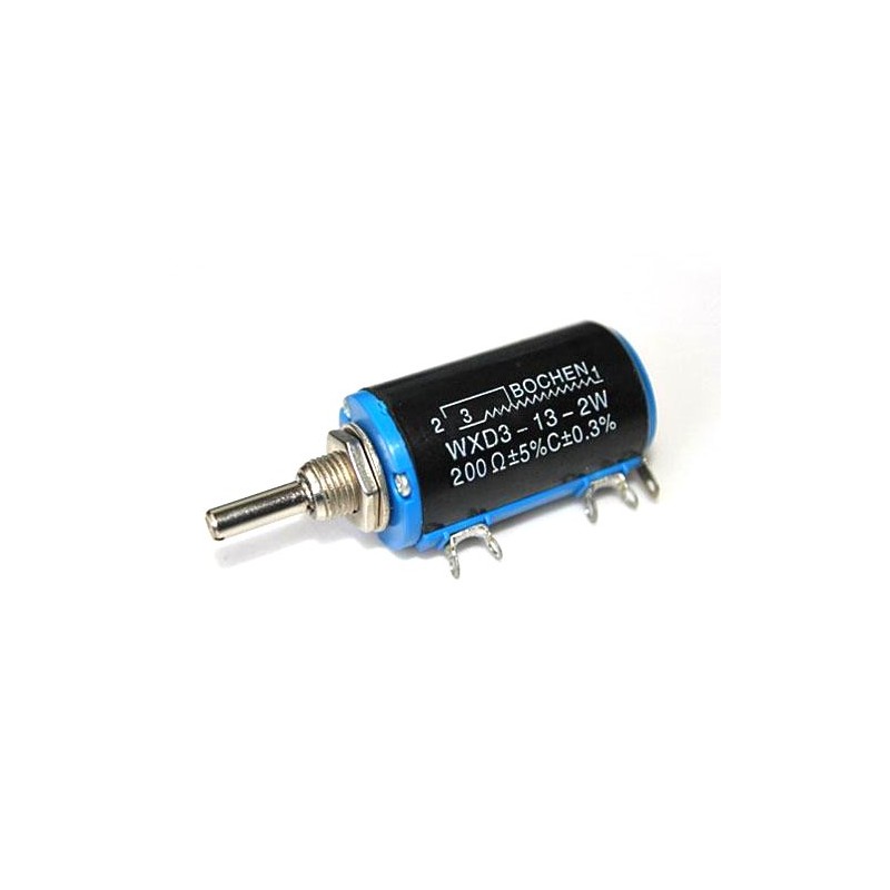 WXD3-13-2W 200 ohm Rotary Multi-turn Wirewound Precision Potentiometer