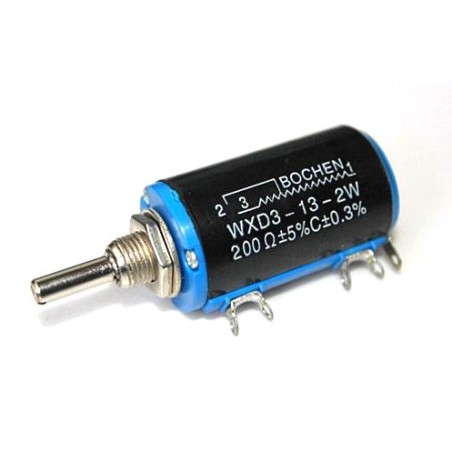 WXD3-13-2W 200 ohm Rotary Multi-turn Wirewound Precision Potentiometer
