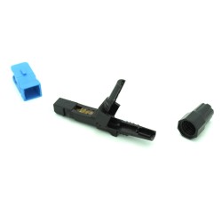FTTH SC/UPC Single-Mode Optical Fiber Cable Quick Connector Adapter for CATV Network Blue Black