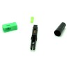 FTTH SC/APC Single-Mode Optical Fiber Cable Quick Connector Adapter for CATV Network Green Black