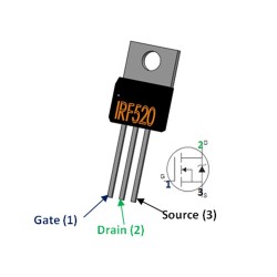 IRF520 N-Channel Mosfet 100V 9.2A