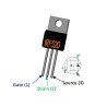 IRF520 N-Channel Mosfet 100V 9.2A