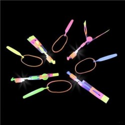 Light Up Slingshot Flying Helicopter Toy
