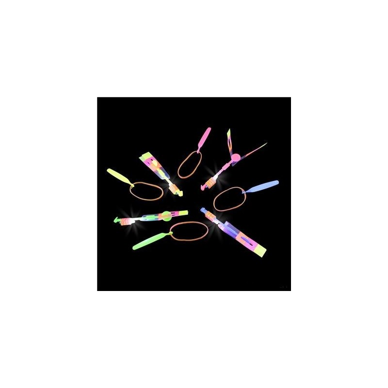 Light Up Slingshot Flying Helicopter Toy