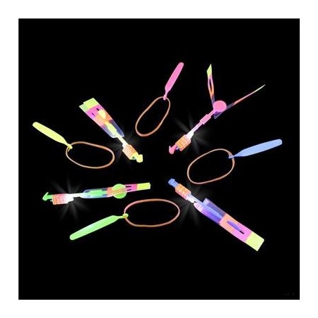 Light Up Slingshot Flying Helicopter Toy
