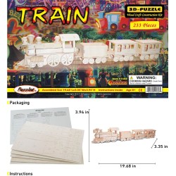 Train Wood 3D Puzzle