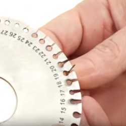 Round Wire Gauge Measuring Tool