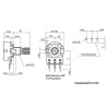 B1M Linear 1M Ohm Taper Potentiometer