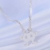 Silver Plated Space Invader Robot Necklace