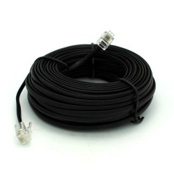 RJ11 Telephone Cable 50ft Black