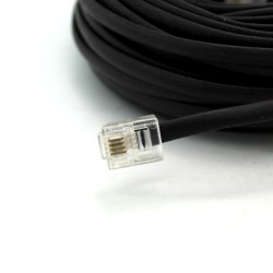 RJ11 Telephone Cable 50ft Black