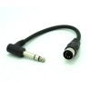 MIDI Plug to 1/4" Adapter Cable: 5-pin DIN to Stereo