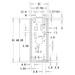 Raspberry Pi Pico RP2040 Pinout