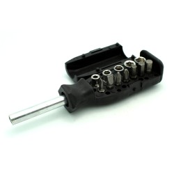 12 in 1 Screwdriver Set - 7 bits & 5 Sockets