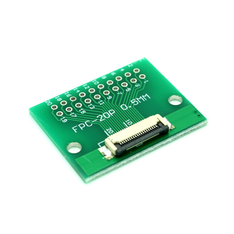 20 Pin 0.5mm & 1mm pitch FPC to DIP Breakout