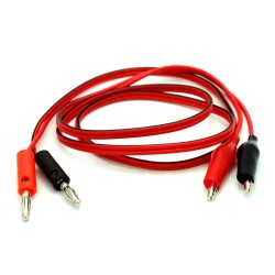 Banana Plug to Alligator Clip Set